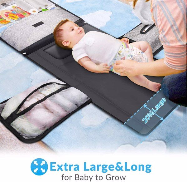 Cambiador bebé portátil e impermeable XL
