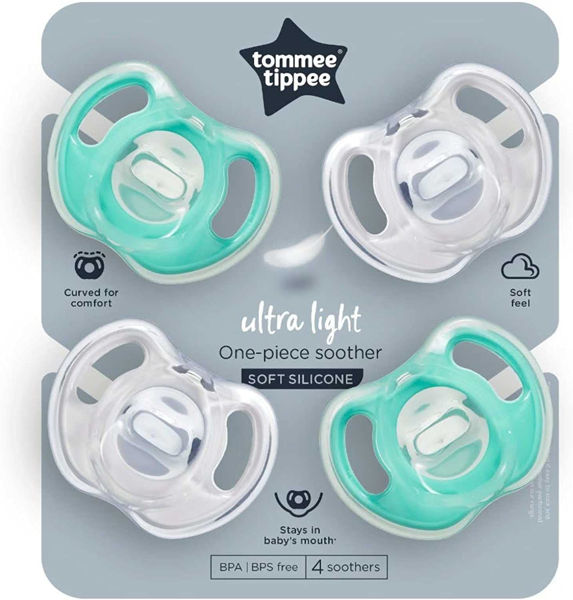 Chupete Ultraligero de silicona Tommee Tippee 0-6 meses (4 uds.)