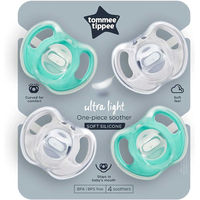 M+O  Chupete de silicona Tommee Tippee Ultra Light 0-6 meses, 2 uds.