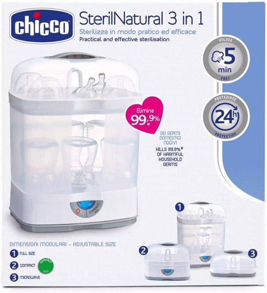 Esterilizador Eléctrico Chicco Steril Natural 3 en 1