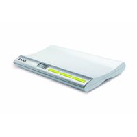 Laica PS3001 Báscula digital para pesar bebés, hasta 20 kg, color plata/blanco, ...